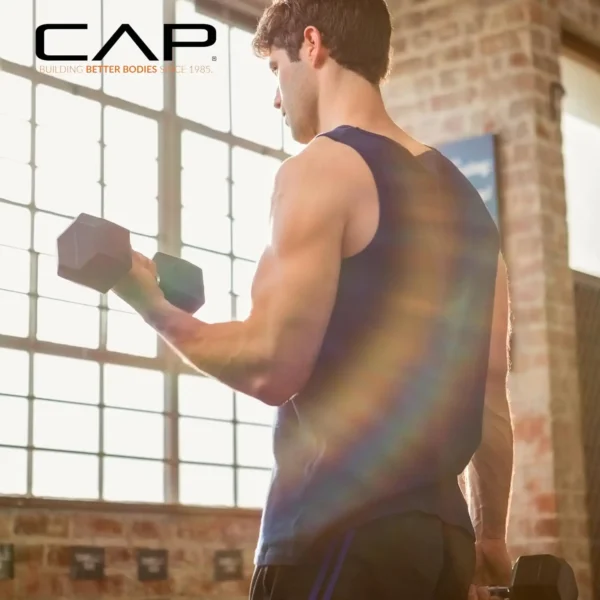 CAP Barbell Coated Hex Dumbbell – Available in Multiple Weight Options